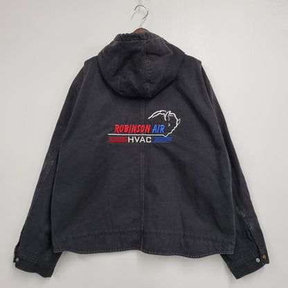 【現状渡し品】【メンズ】 Carhartt カーハート QUILTING LINER DUCK HOODED JACKET 100733 001 キルティングライナー ダックフーデッドジャケット メキシコ製 146-260912-as-18-izu サイズ：2XL カラー：ブラック 万代Net店