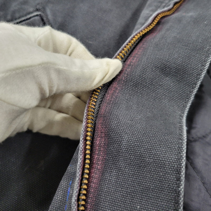 【現状渡し品】【メンズ】 Carhartt カーハート QUILTING LINER DUCK HOODED JACKET 100733 001 キルティングライナー ダックフーデッドジャケット メキシコ製 146-260912-as-18-izu サイズ：2XL カラー：ブラック 万代Net店