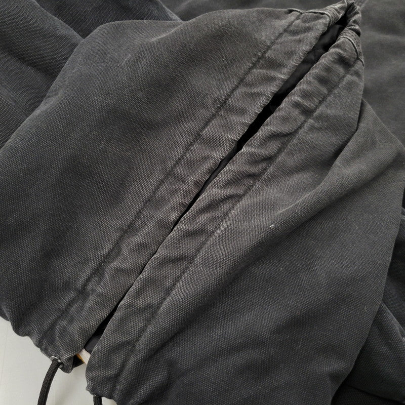 【現状渡し品】【メンズ】 Carhartt カーハート QUILTING LINER DUCK HOODED JACKET 100733 001 キルティングライナー ダックフーデッドジャケット メキシコ製 146-260912-as-18-izu サイズ：2XL カラー：ブラック 万代Net店