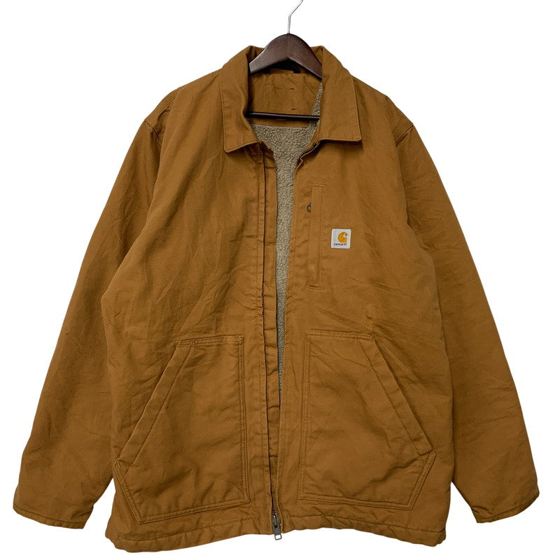 【現状渡し品】【メンズ】 CARHARTT カーハート BOA LINER DUCK JACKET ボア ライナー ダック ジャケット アウター 146-260912-kh-02-izu カラー：ブラウン系 万代Net店