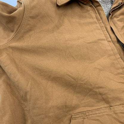 【現状渡し品】【メンズ】 CARHARTT カーハート BOA LINER DUCK JACKET ボア ライナー ダック ジャケット アウター 146-260912-kh-02-izu カラー：ブラウン系 万代Net店