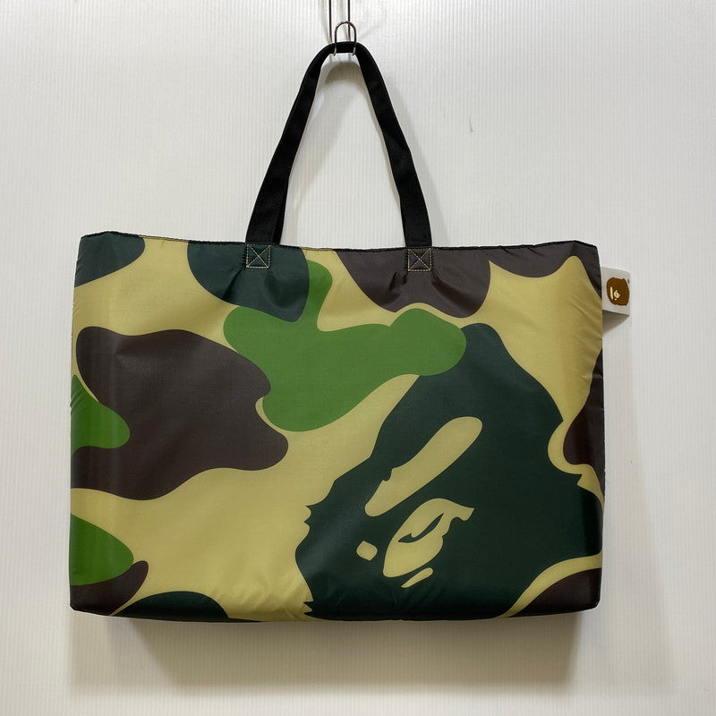 【中古品】 A BATHING APE アベイシングエイプ LEISURE SHEET レジャー シート 208-260910-cs-08-izu カラー：グリーン系 万代Net店