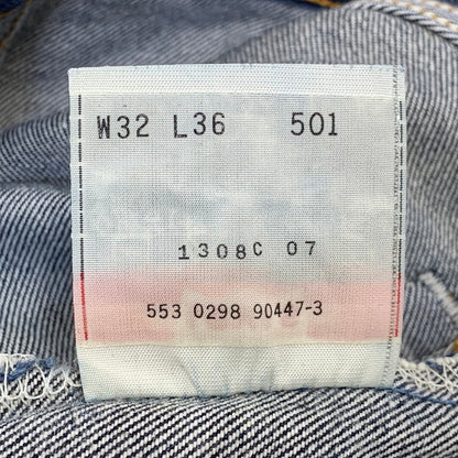 【中古品】【メンズ】 LEVI'S リーバイス 刻印553 米国製 1998年製 90S 501XX DENIM PANTS デニム パンツ ボトムス ズボン 157-260909-cs-06-izu サイズ：W32L36 カラー：インディゴ 万代Net店