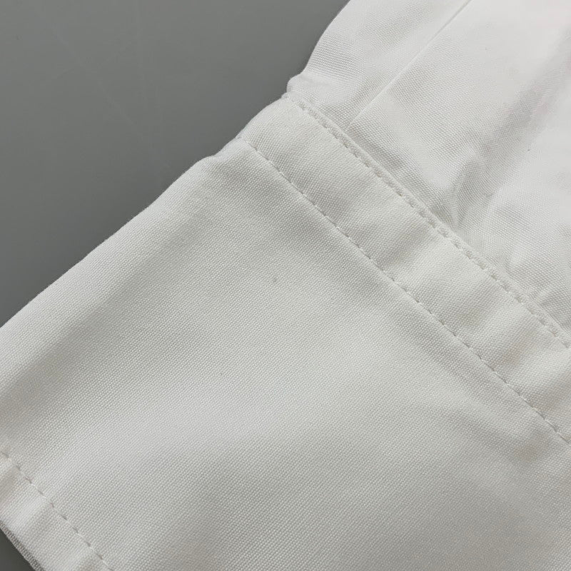 【中古品】【メンズ】 BALENCIAGA バレンシアガ 556878 BACK LOGO LS BD SHIRT バック ロゴ ロングスリーブ ボタンダウン シャツ トップス 長袖 141-260923-cs-03-izu サイズ：36 カラー：ホワイト 万代Net店