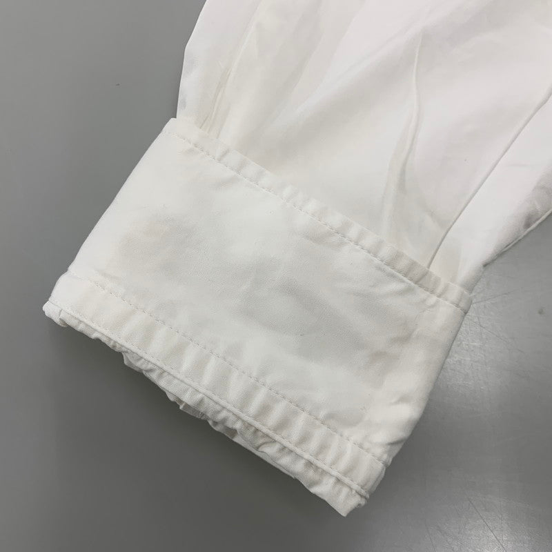 【中古品】【メンズ】 BALENCIAGA バレンシアガ 556878 BACK LOGO LS BD SHIRT バック ロゴ ロングスリーブ ボタンダウン シャツ トップス 長袖 141-260923-cs-03-izu サイズ：36 カラー：ホワイト 万代Net店