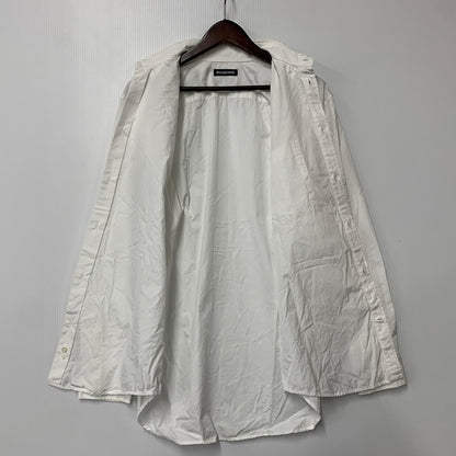 【中古品】【メンズ】 BALENCIAGA バレンシアガ 556878 BACK LOGO LS BD SHIRT バック ロゴ ロングスリーブ ボタンダウン シャツ トップス 長袖 141-260923-cs-03-izu サイズ：36 カラー：ホワイト 万代Net店