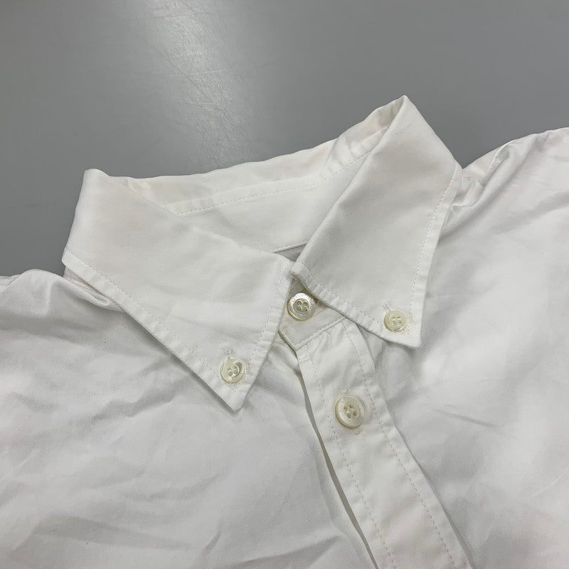 【中古品】【メンズ】 BALENCIAGA バレンシアガ 556878 BACK LOGO LS BD SHIRT バック ロゴ ロングスリーブ ボタンダウン シャツ トップス 長袖 141-260923-cs-03-izu サイズ：36 カラー：ホワイト 万代Net店