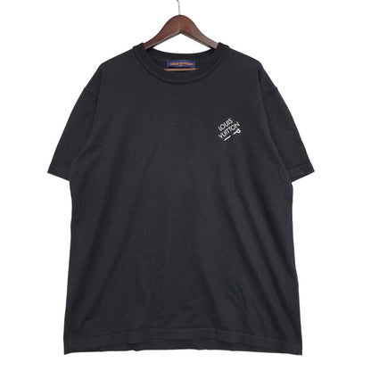 【中古品】【メンズ】 LOUIS VUITTON ルイ・ヴィトン SIGNATURE SHORT SLEEVE TEE RM241Q OY8 HNN42W シグネチャー ショートスリーブ Tシャツ 半袖 141-260912-as-03-izu サイズ：XXL カラー：ブラック 万代Net店