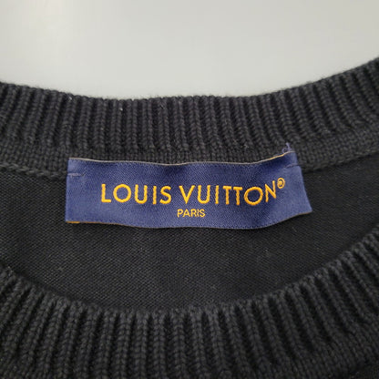 【中古品】【メンズ】 LOUIS VUITTON ルイ・ヴィトン SIGNATURE SHORT SLEEVE TEE RM241Q OY8 HNN42W シグネチャー ショートスリーブ Tシャツ 半袖 141-260912-as-03-izu サイズ：XXL カラー：ブラック 万代Net店