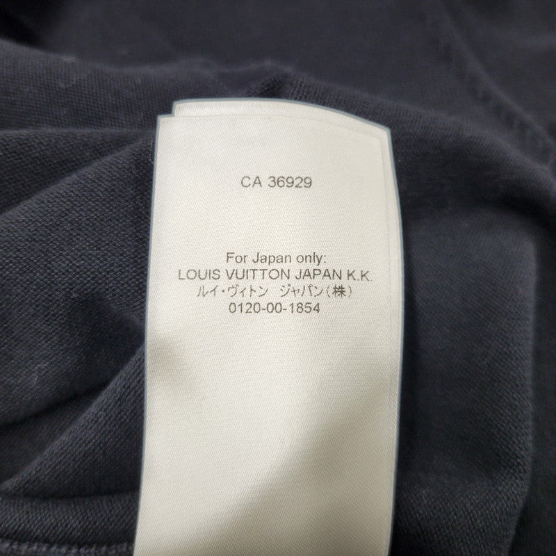 【中古品】【メンズ】 LOUIS VUITTON ルイ・ヴィトン SIGNATURE SHORT SLEEVE TEE RM241Q OY8 HNN42W シグネチャー ショートスリーブ Tシャツ 半袖 141-260912-as-03-izu サイズ：XXL カラー：ブラック 万代Net店