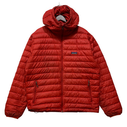 【現状渡し品】【メンズ】 patagonia パタゴニア DOWN SWEATER HOODY 84700FA12 ダウン セーター フーディー ジャケット 144-260921-as-32-izu サイズ：L カラー：レッド 万代Net店