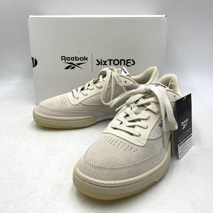 【中古美品】【メンズ】 REEBOK リーボック×SIXTONES ストーンズ P11230-2844 CLASSIC CLUB C 85 VINTAGE クラシック クラブ シー ビンテージ スニーカー シューズ 靴 162-260910-cs-02-izu サイズ：27cm カラー：クリーム 万代Net店