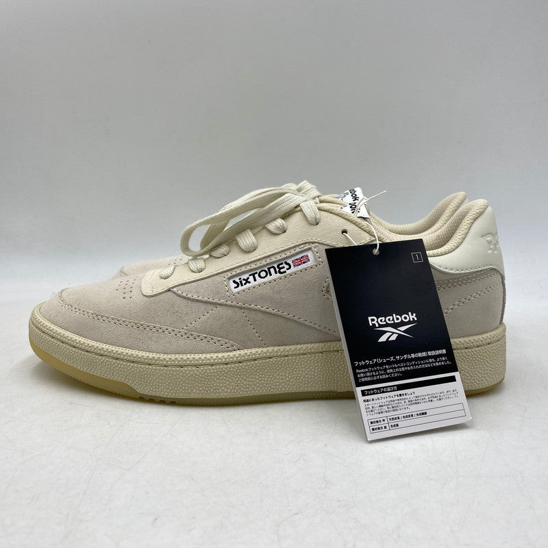 【中古美品】【メンズ】 REEBOK リーボック×SIXTONES ストーンズ P11230-2844 CLASSIC CLUB C 85 VINTAGE クラシック クラブ シー ビンテージ スニーカー シューズ 靴 162-260910-cs-02-izu サイズ：27cm カラー：クリーム 万代Net店