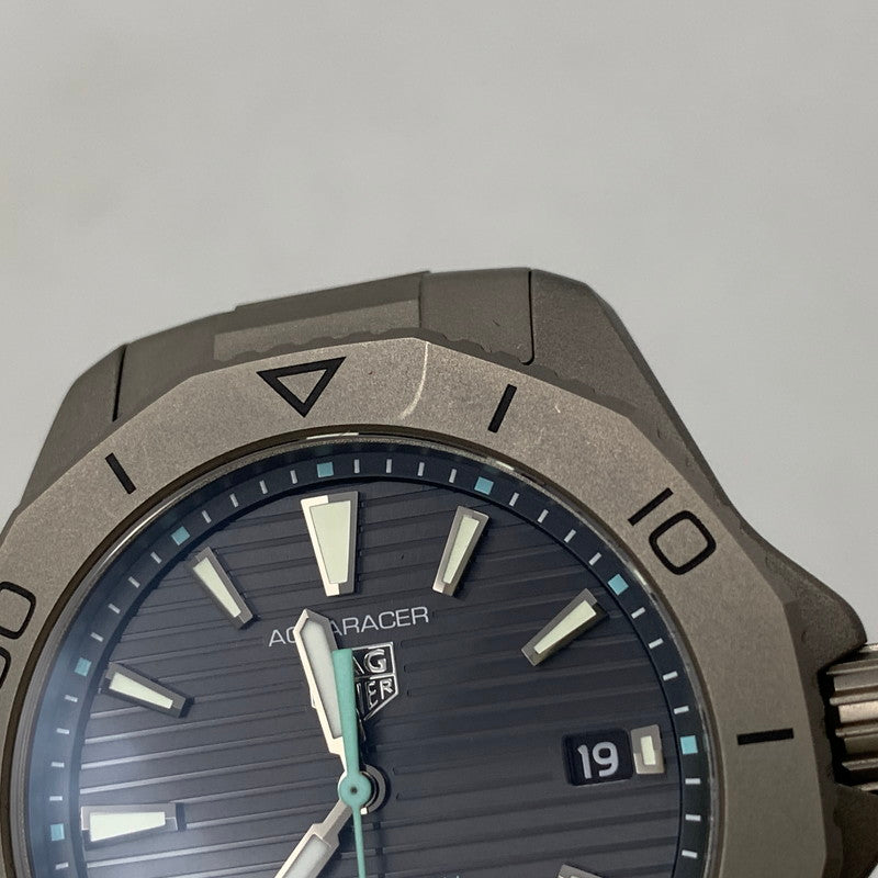 【中古品】【メンズ/レディース】 TAG HEUER タグホイヤー AQUARACER PROFESSIONAL 200 SOLARGRAPH WBP1180.BF0000 アクアレーサー プロフェッショナル 200 ソーラーグラフ 腕時計 195-260919-as-24-izu カラー：シルバー×ブラック 万代Net店