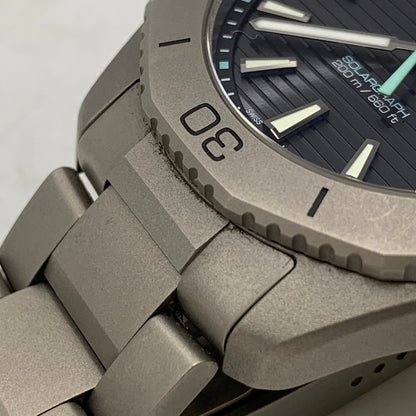 【中古品】【メンズ/レディース】 TAG HEUER タグホイヤー AQUARACER PROFESSIONAL 200 SOLARGRAPH WBP1180.BF0000 アクアレーサー プロフェッショナル 200 ソーラーグラフ 腕時計 195-260919-as-24-izu カラー：シルバー×ブラック 万代Net店
