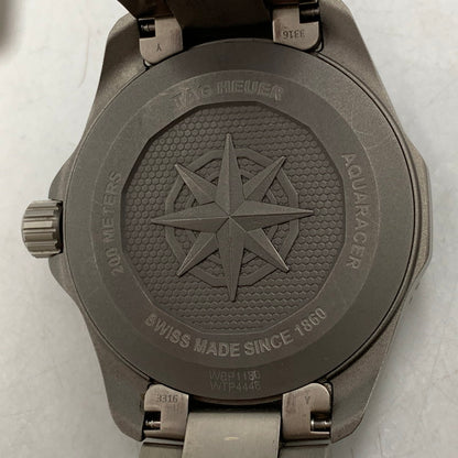 【中古品】【メンズ/レディース】 TAG HEUER タグホイヤー AQUARACER PROFESSIONAL 200 SOLARGRAPH WBP1180.BF0000 アクアレーサー プロフェッショナル 200 ソーラーグラフ 腕時計 195-260919-as-24-izu カラー：シルバー×ブラック 万代Net店