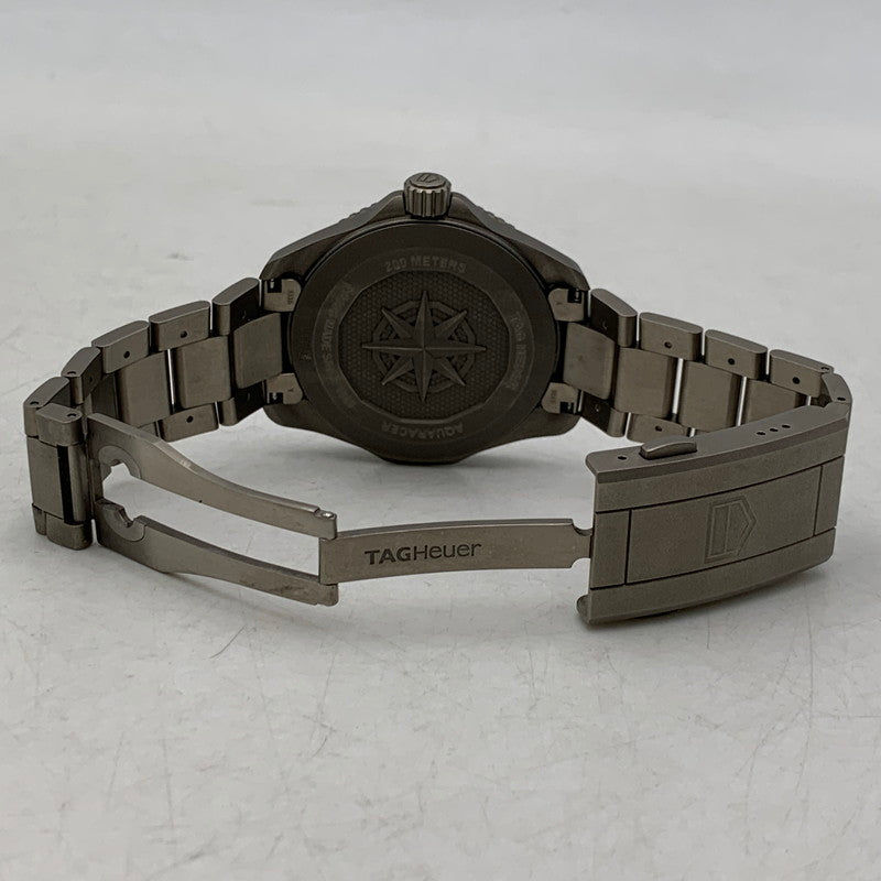 【中古品】【メンズ/レディース】 TAG HEUER タグホイヤー AQUARACER PROFESSIONAL 200 SOLARGRAPH WBP1180.BF0000 アクアレーサー プロフェッショナル 200 ソーラーグラフ 腕時計 195-260919-as-24-izu カラー：シルバー×ブラック 万代Net店