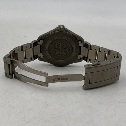 【中古品】【メンズ/レディース】 TAG HEUER タグホイヤー AQUARACER PROFESSIONAL 200 SOLARGRAPH WBP1180.BF0000 アクアレーサー プロフェッショナル 200 ソーラーグラフ 腕時計 195-260919-as-24-izu カラー：シルバー×ブラック 万代Net店