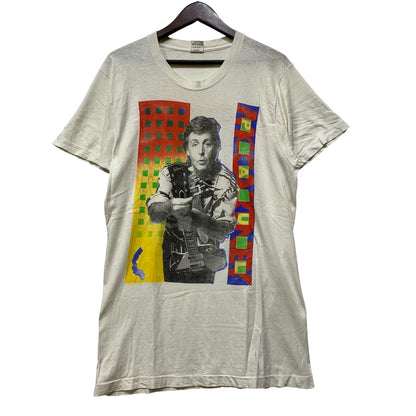 【現状渡し品】【メンズ】 FRUIT OF THE LOOM フルーツオブザルーム PAUL MCCARTNEY 1989-1990 WORLD TOUR TEE 半袖Tシャツ 146-260921-as-31-izu サイズ：L カラー：ホワイト 万代Net店