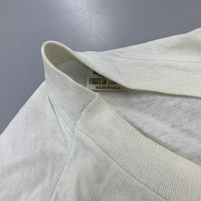 【現状渡し品】【メンズ】 FRUIT OF THE LOOM フルーツオブザルーム PAUL MCCARTNEY 1989-1990 WORLD TOUR TEE 半袖Tシャツ 146-260921-as-31-izu サイズ：L カラー：ホワイト 万代Net店
