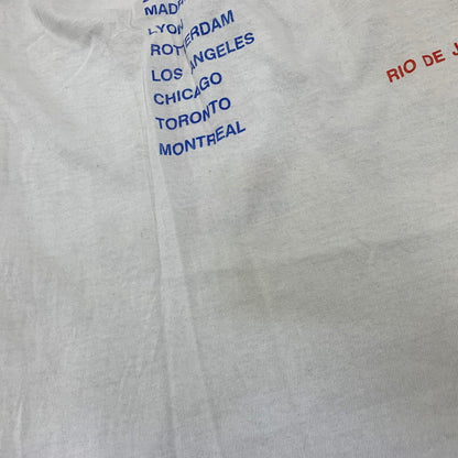 【現状渡し品】【メンズ】 FRUIT OF THE LOOM フルーツオブザルーム PAUL MCCARTNEY 1989-1990 WORLD TOUR TEE 半袖Tシャツ 146-260921-as-31-izu サイズ：L カラー：ホワイト 万代Net店