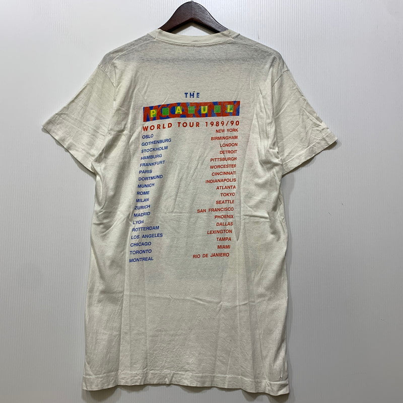 【現状渡し品】【メンズ】 FRUIT OF THE LOOM フルーツオブザルーム PAUL MCCARTNEY 1989-1990 WORLD TOUR TEE 半袖Tシャツ 146-260921-as-31-izu サイズ：L カラー：ホワイト 万代Net店