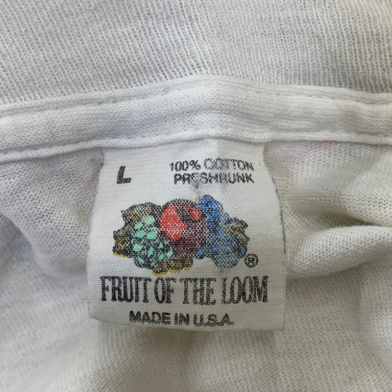 【現状渡し品】【メンズ】 FRUIT OF THE LOOM フルーツオブザルーム PAUL MCCARTNEY 1989-1990 WORLD TOUR TEE 半袖Tシャツ 146-260921-as-31-izu サイズ：L カラー：ホワイト 万代Net店