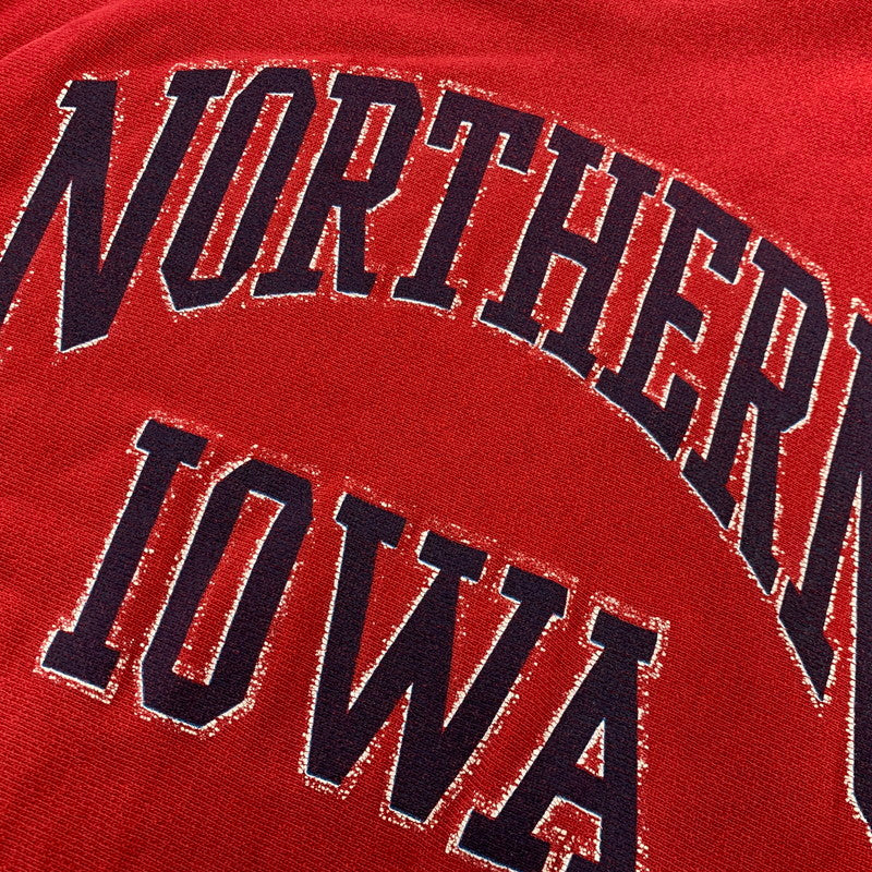 【現状渡し品】【メンズ】 CHAMPION チャンピオン NORTHERN IOWA REVERSE WEAVE SWEATSHIRT ノーザン アイオワ リバースウィーブ スウェットシャツ トップス 146-260912-kh-10-izu サイズ：L カラー：レッド 万代Net店