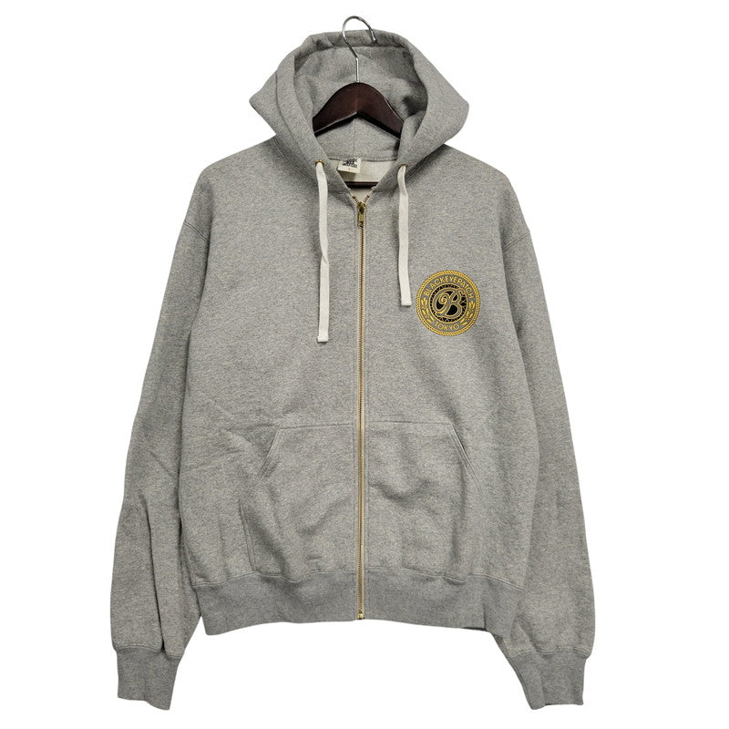 【中古品】【メンズ】 BLACKEYEPATCH ブラックアイパッチ B EMBLEM ZIP HOODIE Bエンブレム ジップフーディー パーカー 142-260912-as-17-izu サイズ：S カラー：グレー 万代Net店