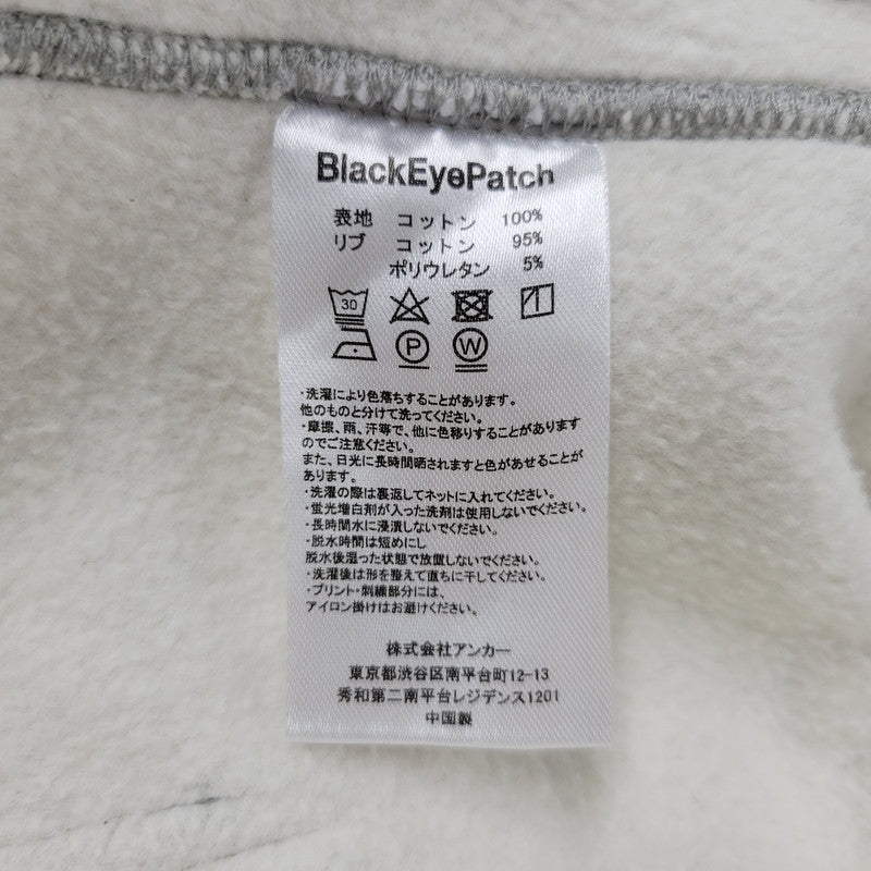 【中古品】【メンズ】 BLACKEYEPATCH ブラックアイパッチ B EMBLEM ZIP HOODIE Bエンブレム ジップフーディー パーカー 142-260912-as-17-izu サイズ：S カラー：グレー 万代Net店