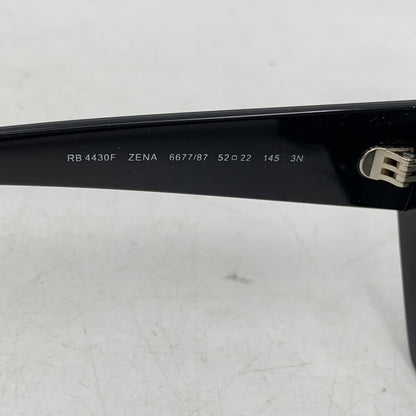 【中古品】【メンズ/レディース】 RAY-BAN レイバン RB4430F ZENA BIO-BASED SUNGLASSES ゼナ バイオベースド サングラス 203-260913-ya-08-izu サイズ：52口22-145 カラー：ブラック 万代Net店