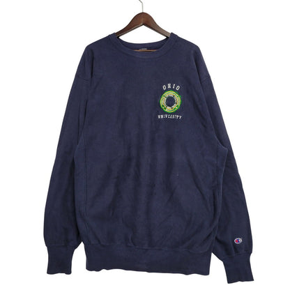 【中古品】【メンズ】 Champion チャンピオン OHIO UNIVERSITY REVERSE WEAVE CREWNECK SWEATSHIRT リバースウィーブ クルーネック スウェット 146-260912-as-13-izu カラー：ネイビー 万代Net店