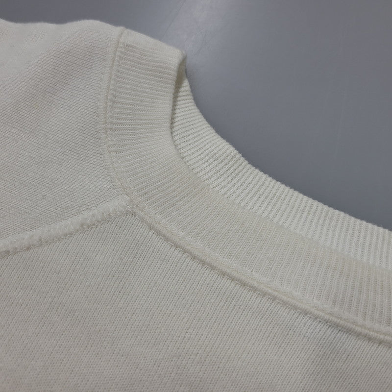 【中古品】【メンズ】 Champion チャンピオン × ABERCROMBIE&FITCH アバークロンビーアンドフィッチ MAN OVERBOARD RAGLAN SWEAT SHIRT ラグラン スウェット USA製 146-260912-as-12-izu サイズ：L カラー：ホワイト 万代Net店