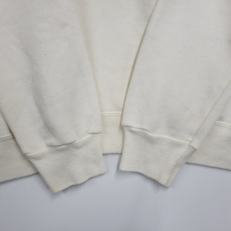 【中古品】【メンズ】 Champion チャンピオン × ABERCROMBIE&FITCH アバークロンビーアンドフィッチ MAN OVERBOARD RAGLAN SWEAT SHIRT ラグラン スウェット USA製 146-260912-as-12-izu サイズ：L カラー：ホワイト 万代Net店