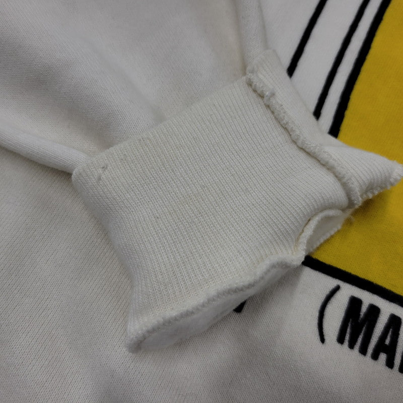 【中古品】【メンズ】 Champion チャンピオン × ABERCROMBIE&FITCH アバークロンビーアンドフィッチ MAN OVERBOARD RAGLAN SWEAT SHIRT ラグラン スウェット USA製 146-260912-as-12-izu サイズ：L カラー：ホワイト 万代Net店