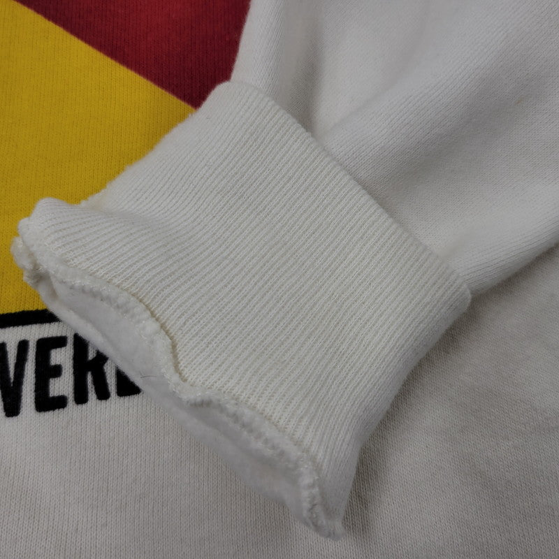 【中古品】【メンズ】 Champion チャンピオン × ABERCROMBIE&FITCH アバークロンビーアンドフィッチ MAN OVERBOARD RAGLAN SWEAT SHIRT ラグラン スウェット USA製 146-260912-as-12-izu サイズ：L カラー：ホワイト 万代Net店