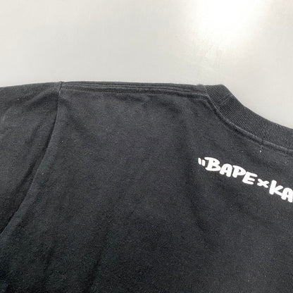 【中古品】【メンズ】 A BATHING APE アベイシングエイプ × KAWS カウズ BABY MILO S/S TEE ベイビー マイロ 半袖 Tシャツ 142-260919-as-06-izu サイズ：S カラー：ブラック 万代Net店