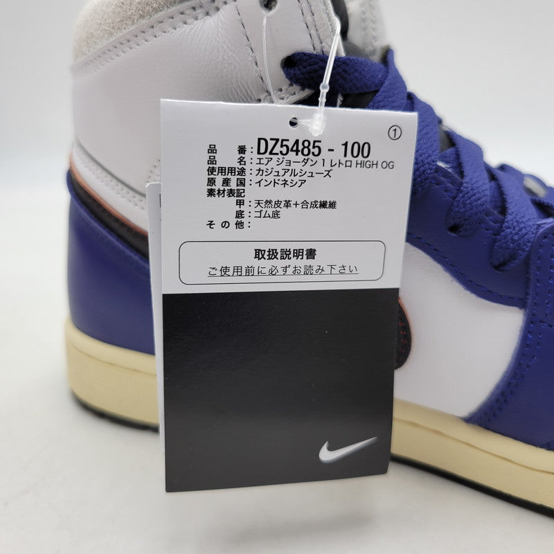 【中古品】【メンズ】 NIKE ナイキ DZ5485-100 AIR JORDAN エアジョーダン 1 HIGH OG RARE AIR ハイ オージー レアエア スニーカー シューズ 靴 160-260913-ya-06-izu サイズ：27.5cm カラー：DEEP ROYAL BLUE 万代Net店