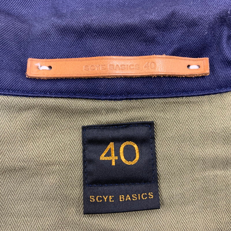【中古品】【メンズ】 SCYE BASICS サイベーシックス 5124-41519 SAN JOAQUIN COTTON BLAZER サン ホアキン コットン ブレザー アウター 140-260921-kh-05-izu サイズ：40 カラー：ネイビー 万代Net店