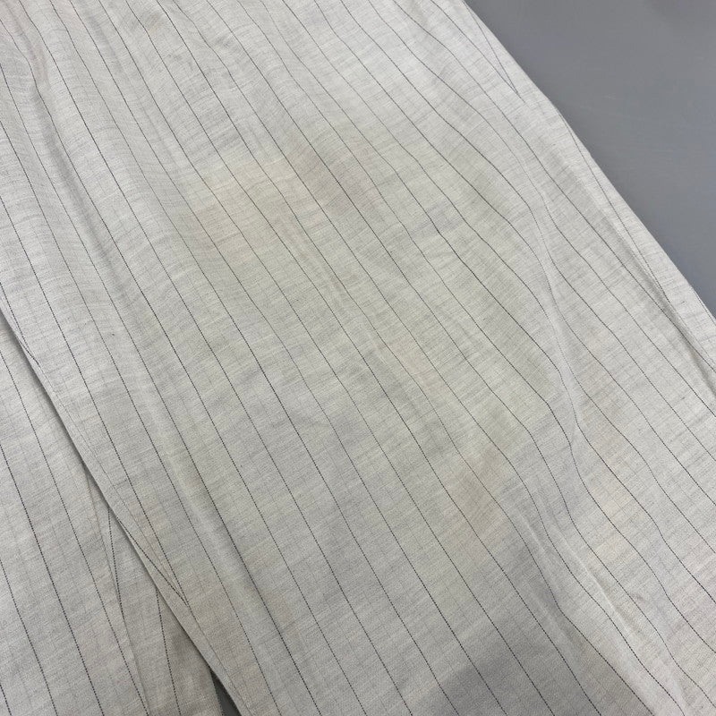 【中古品】【メンズ】 COMME DES GARCONS HOMME PLUS コムデギャルソンオムプリュス HP-02037M STRIPE 2-TUCK SLACKS PANTS ストライプ ツータック スラックス パンツ ボトムス ズボン 151-260914-cs-04-izu サイズ：M カラー：ホワイト 万代Net店