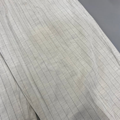 【中古品】【メンズ】 COMME DES GARCONS HOMME PLUS コムデギャルソンオムプリュス HP-02037M STRIPE 2-TUCK SLACKS PANTS ストライプ ツータック スラックス パンツ ボトムス ズボン 151-260914-cs-04-izu サイズ：M カラー：ホワイト 万代Net店
