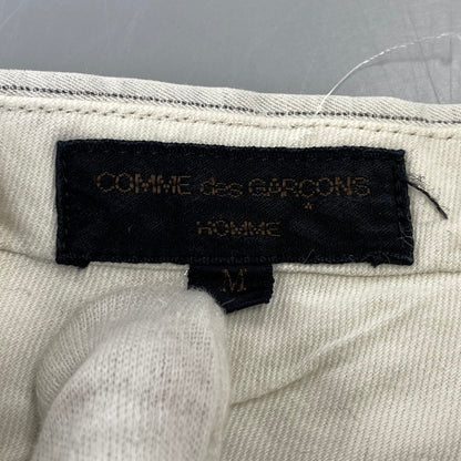 【中古品】【メンズ】 COMME DES GARCONS HOMME PLUS コムデギャルソンオムプリュス HP-02037M STRIPE 2-TUCK SLACKS PANTS ストライプ ツータック スラックス パンツ ボトムス ズボン 151-260914-cs-04-izu サイズ：M カラー：ホワイト 万代Net店
