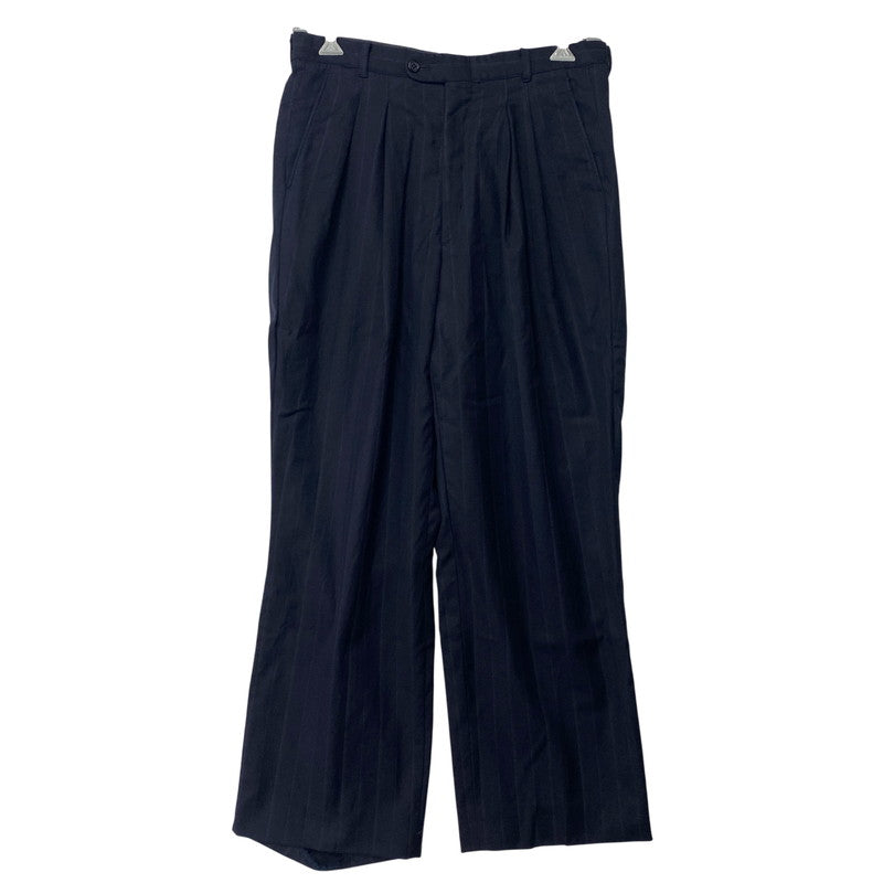 【中古品】【メンズ】 USED TALON ZIP STRIPE 2-TUCK SLACKS PANTS ストライプ 2タック スラックスパンツ 157-260919-as-13-izu カラー：ネイビー 万代Net店