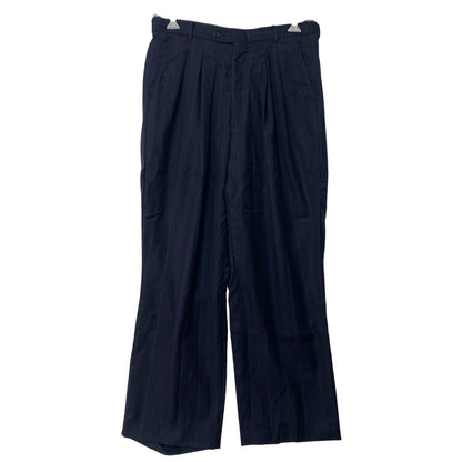 【中古品】【メンズ】 USED TALON ZIP STRIPE 2-TUCK SLACKS PANTS ストライプ 2タック スラックスパンツ 157-260919-as-13-izu カラー：ネイビー 万代Net店