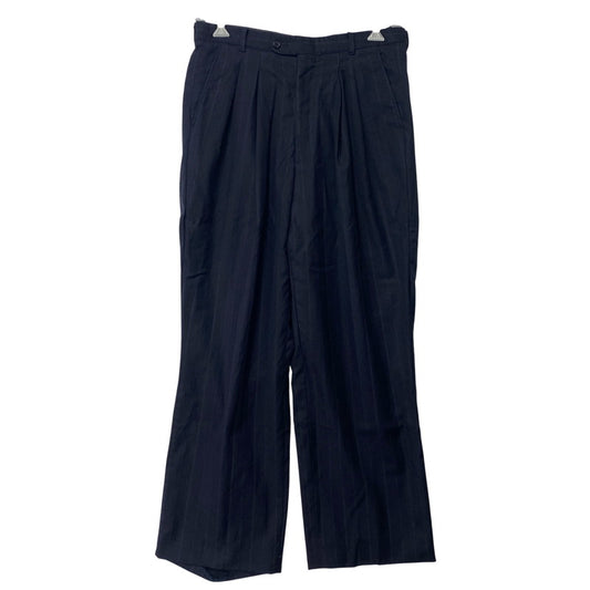 【中古品】【メンズ】 USED TALON ZIP STRIPE 2-TUCK SLACKS PANTS ストライプ 2タック スラックスパンツ 157-260919-as-13-izu カラー：ネイビー 万代Net店