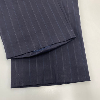 【中古品】【メンズ】 USED TALON ZIP STRIPE 2-TUCK SLACKS PANTS ストライプ 2タック スラックスパンツ 157-260919-as-13-izu カラー：ネイビー 万代Net店