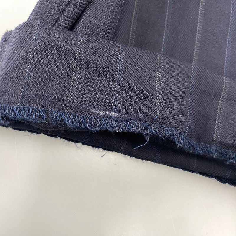 【中古品】【メンズ】 USED TALON ZIP STRIPE 2-TUCK SLACKS PANTS ストライプ 2タック スラックスパンツ 157-260919-as-13-izu カラー：ネイビー 万代Net店