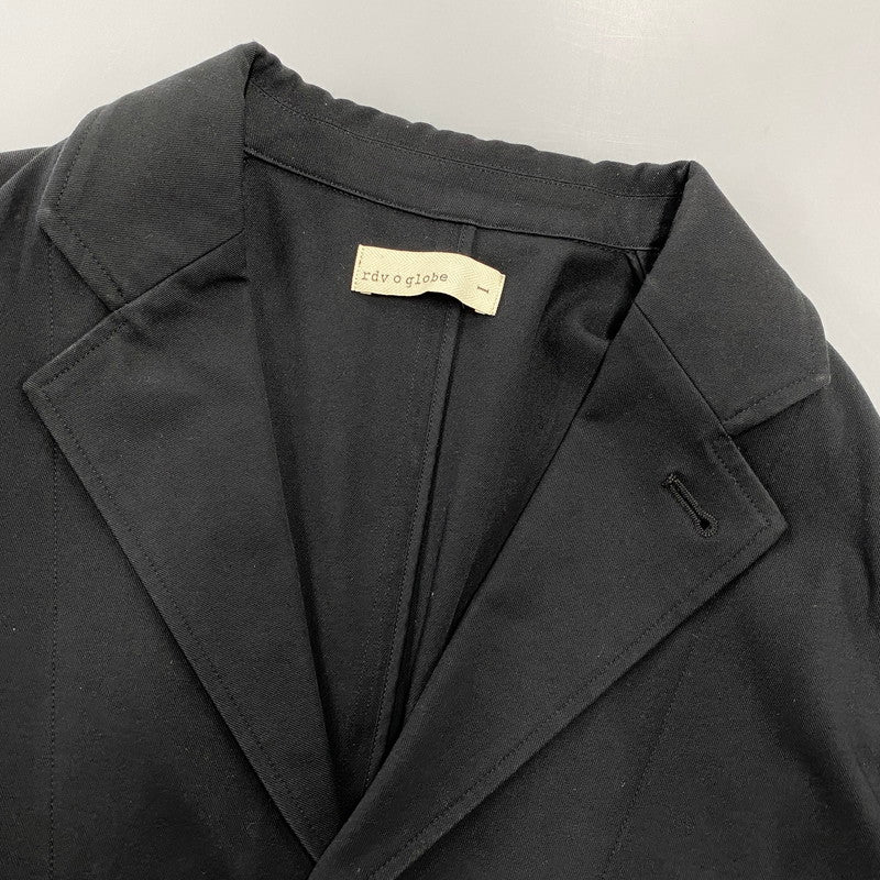 【中古品】【メンズ】 RDV O GLOBE ランデヴー オー グローブ TAILORED JACKET 191VE003 テーラードジャケット 140-260919-as-12-izu サイズ：I カラー：ブラック 万代Net店