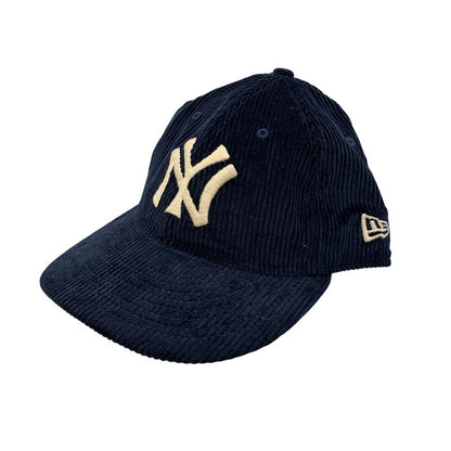 【中古品】【メンズ/レディース】 NEW ERA ニューエラ× POLO by RALPH LAUREN ポロ バイ ラルフローレン× MLB 9FIFTY NY LOGO CORDUROY CAP ニューヨーク ロゴ コーデュロイ キャップ 帽子 185-260913-ya-10-izu サイズ：F カラー：ネイビー 万代Net店