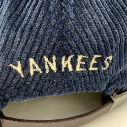 【中古品】【メンズ/レディース】 NEW ERA ニューエラ× POLO by RALPH LAUREN ポロ バイ ラルフローレン× MLB 9FIFTY NY LOGO CORDUROY CAP ニューヨーク ロゴ コーデュロイ キャップ 帽子 185-260913-ya-10-izu サイズ：F カラー：ネイビー 万代Net店